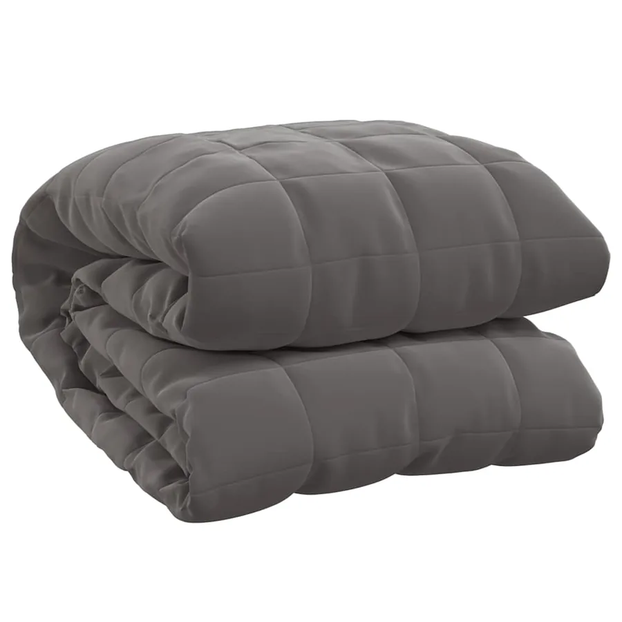 Couverture lestée Gris 220x260 cm 15 kg Tissu - 2