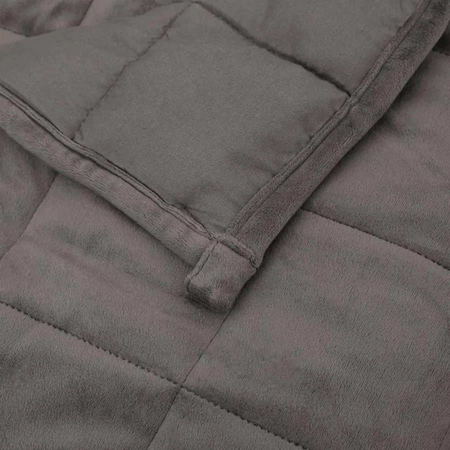 Couverture lestée Gris 220x260 cm 15 kg Tissu - 5