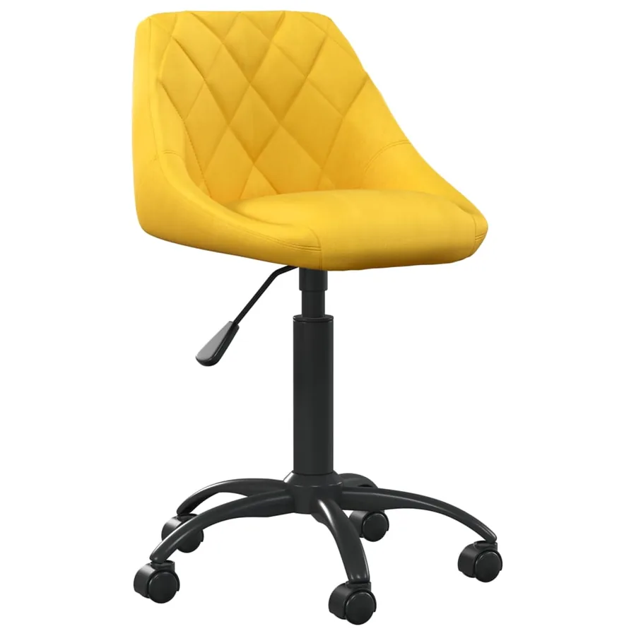 Chaise de salle à manger Jaune moutarde Velours - 2