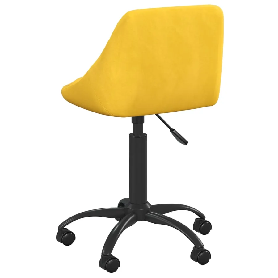Chaise de salle à manger Jaune moutarde Velours - 5