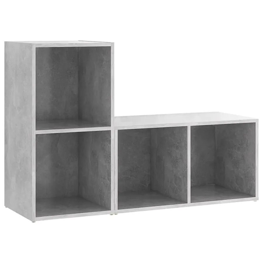 Meubles TV 2 pcs Gris béton 72x35x36,5 cm Bois d'ingénierie - 2