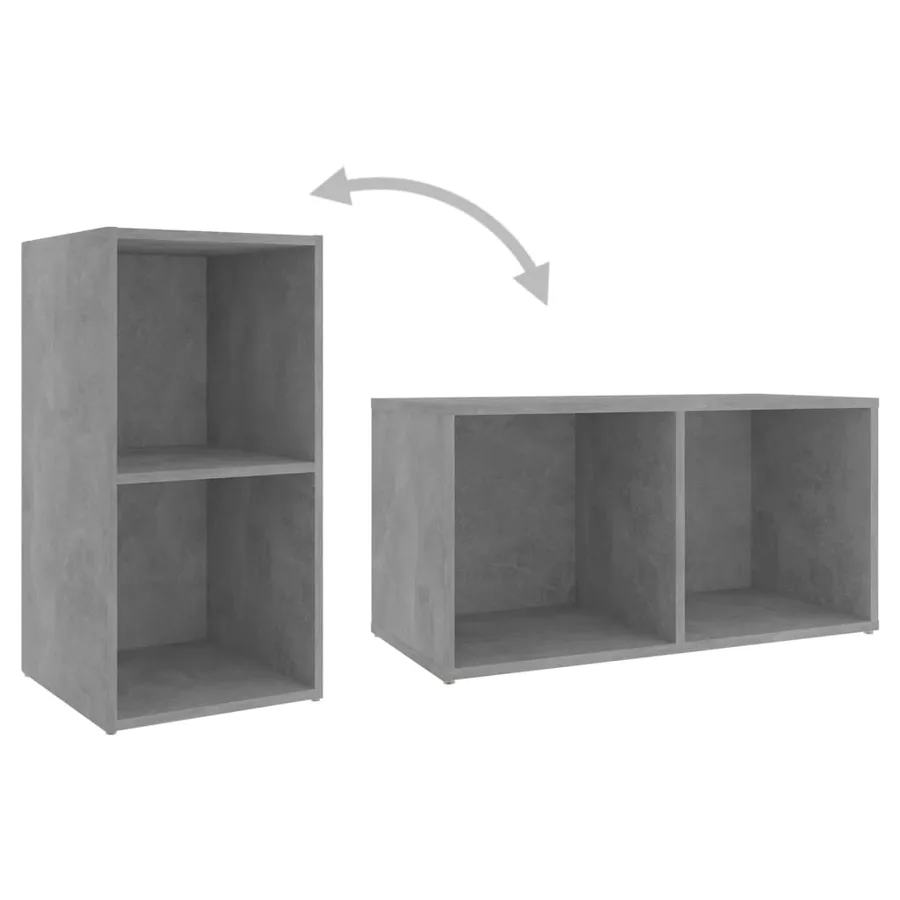 Meubles TV 2 pcs Gris béton 72x35x36,5 cm Bois d'ingénierie - 7