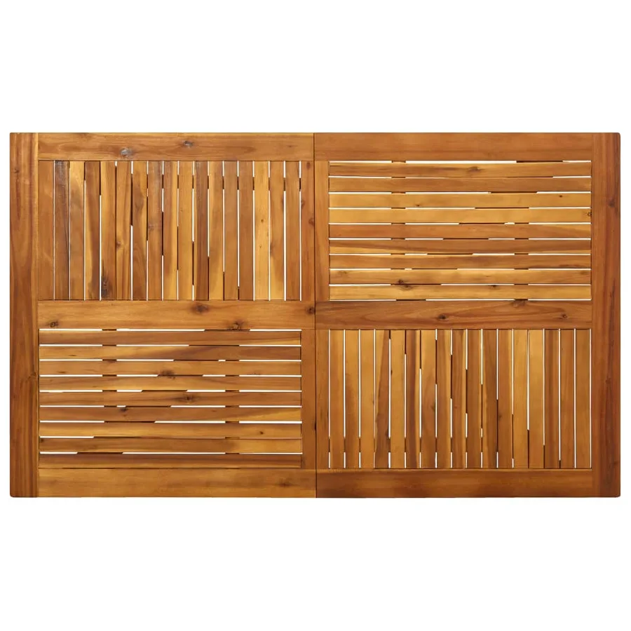 Ensemble à manger de jardin 5 pcs Gris clair - 4