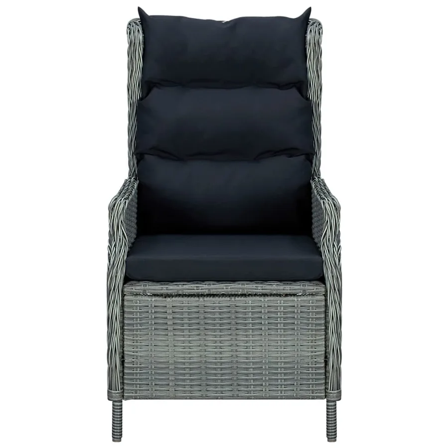 Ensemble à manger de jardin 5 pcs Gris clair - 6