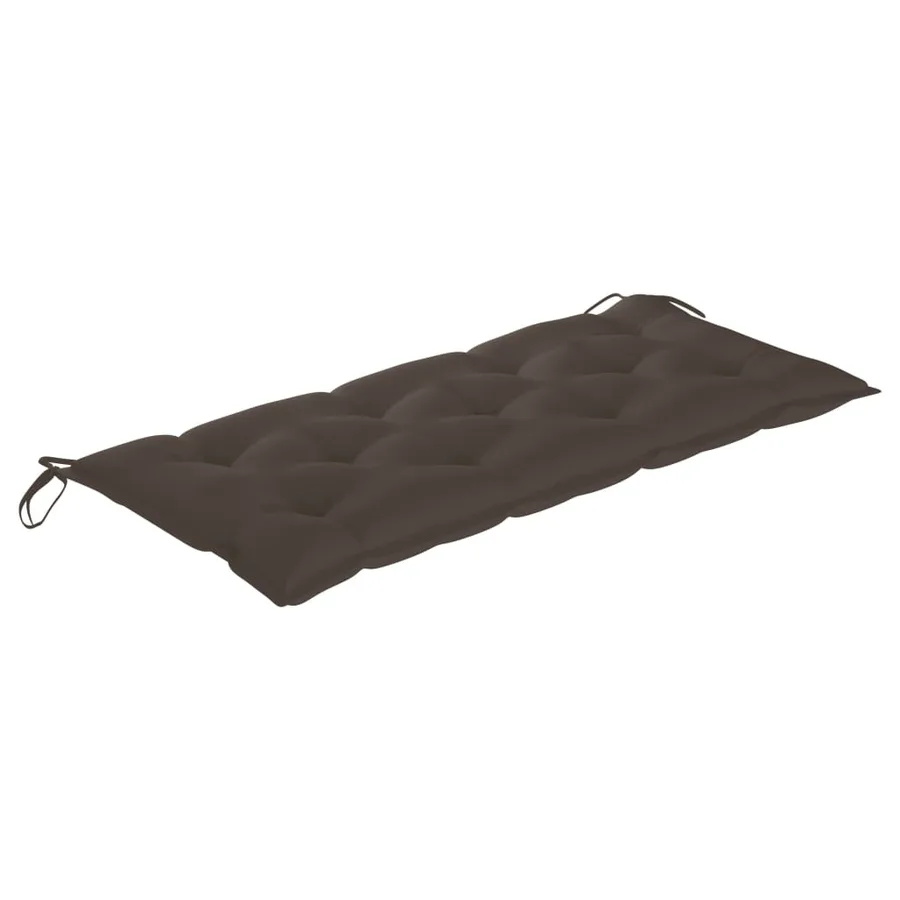Banc de jardin 2 places avec coussin 120 cm Bois d'eucalyptus - 8