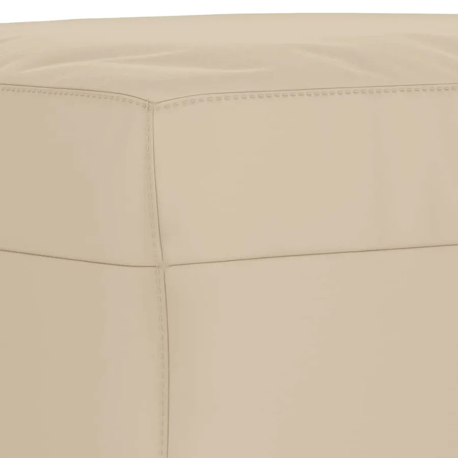 Repose-pied Crème 70x55x41 cm Tissu microfibre - 5