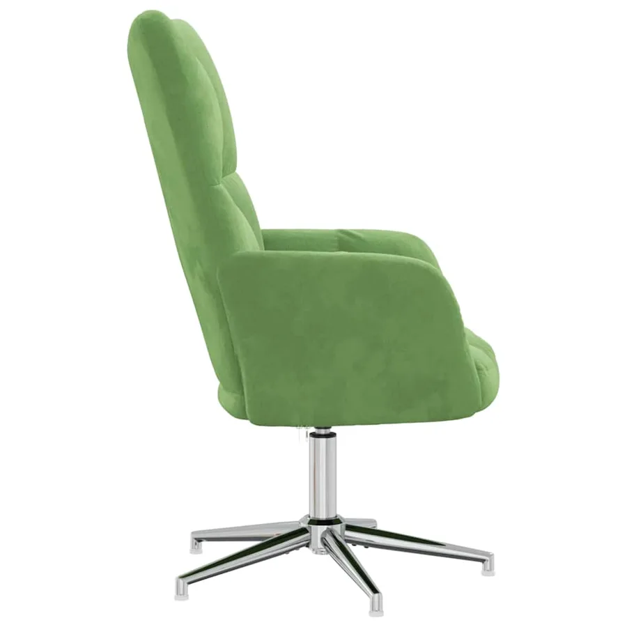Chaise de relaxation Vert clair Velours - 4