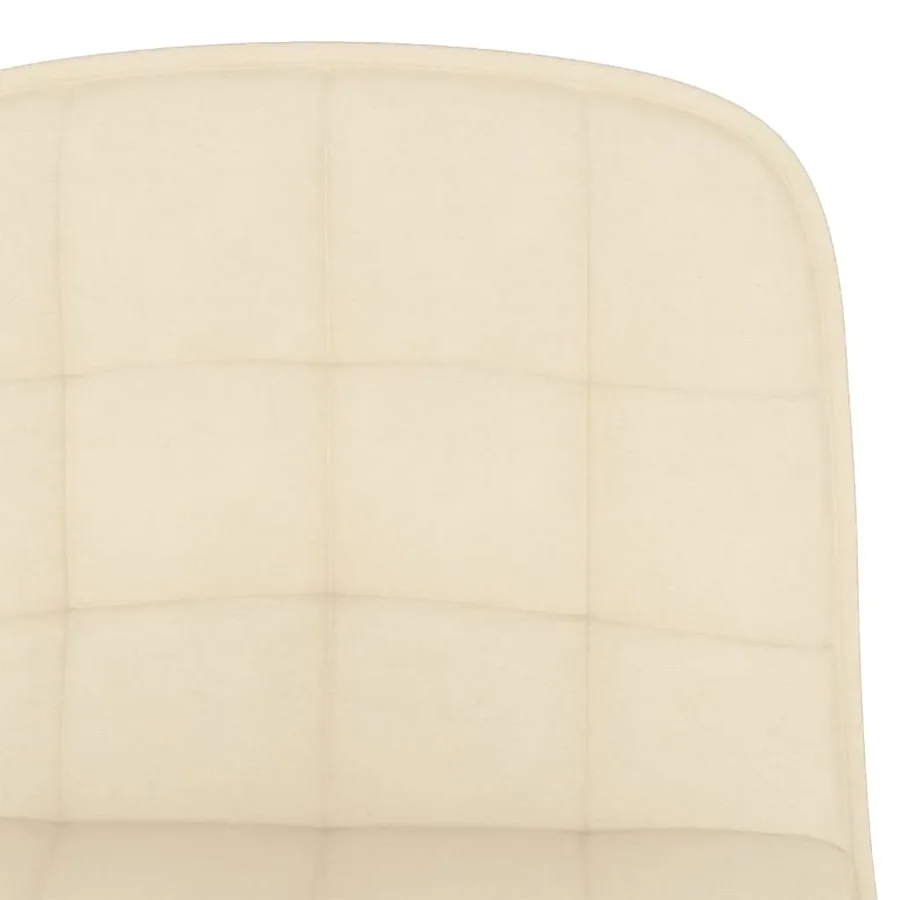 Tabourets de bar lot de 2 crème tissu - 8