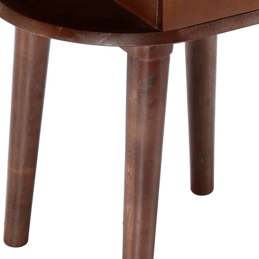 Table de chevet 50x35x55 cm en bois d'acacia massif - 7