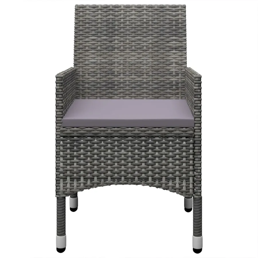 Ensemble à manger de jardin 5 pcs Gris - 6
