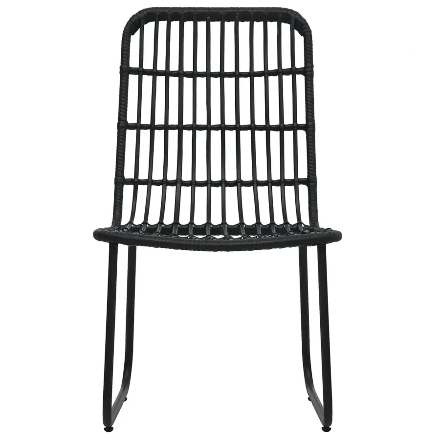 Ensemble à manger d'extérieur 9 pcs résine tressée et verre - 5
