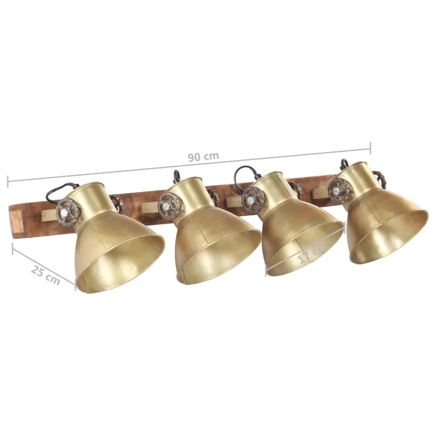 Lampe murale industrielle Laiton 90x25 cm E27 - 11
