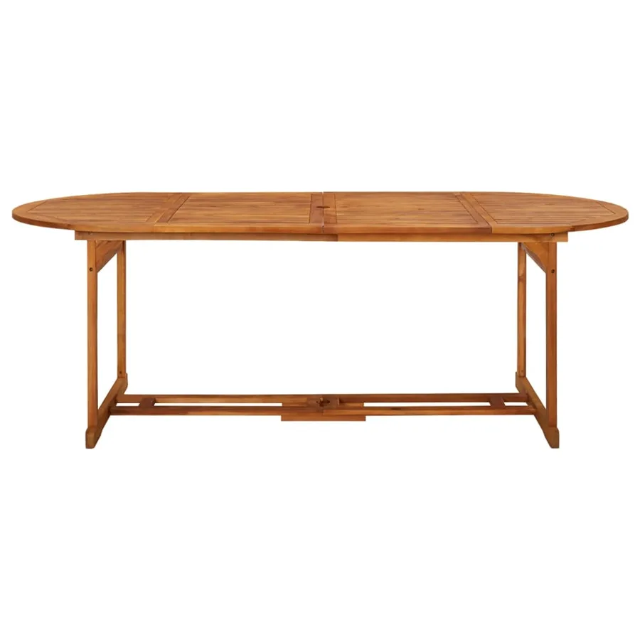Table à dîner de jardin 220x90x75 cm Bois d'acacia massif - 2
