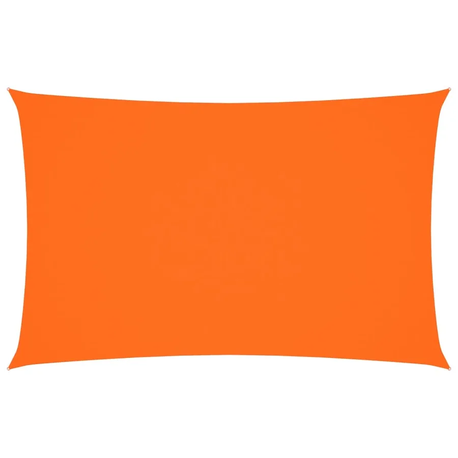 Voile de parasol tissu oxford rectangulaire 2x5 m orange - 2
