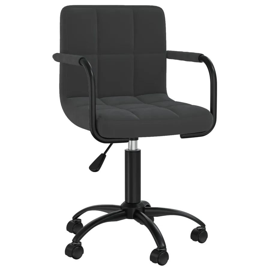 Chaises pivotantes à manger lot de 4 noir velours - 2