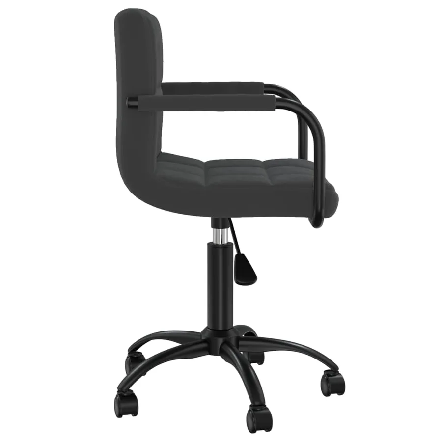 Chaises pivotantes à manger lot de 4 noir velours - 4
