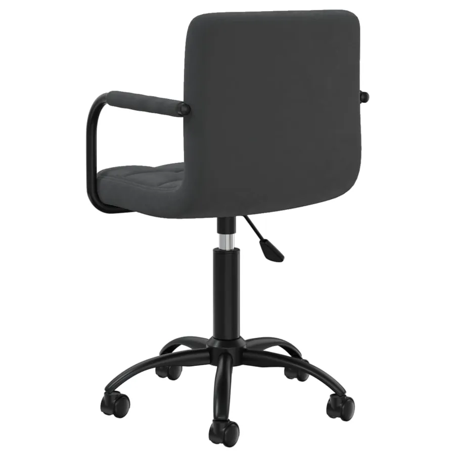 Chaises pivotantes à manger lot de 4 noir velours - 5