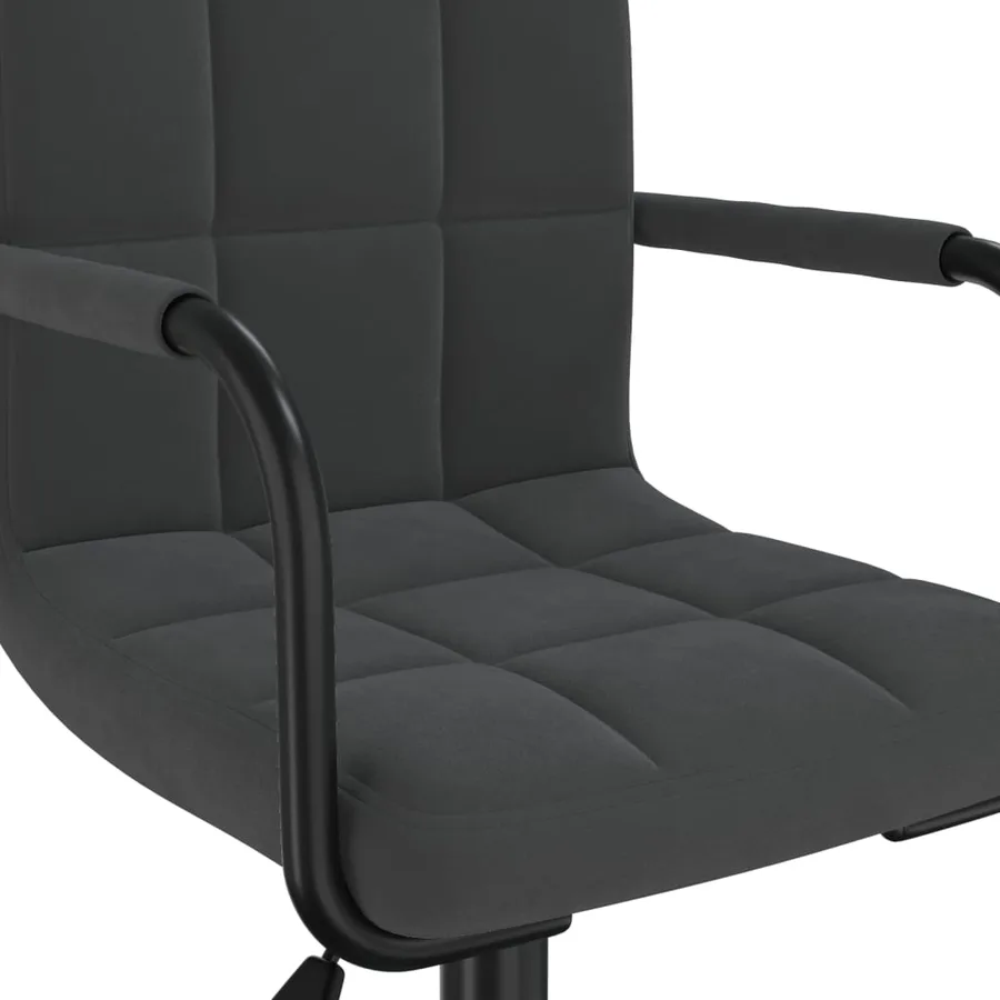 Chaises pivotantes à manger lot de 4 noir velours - 7