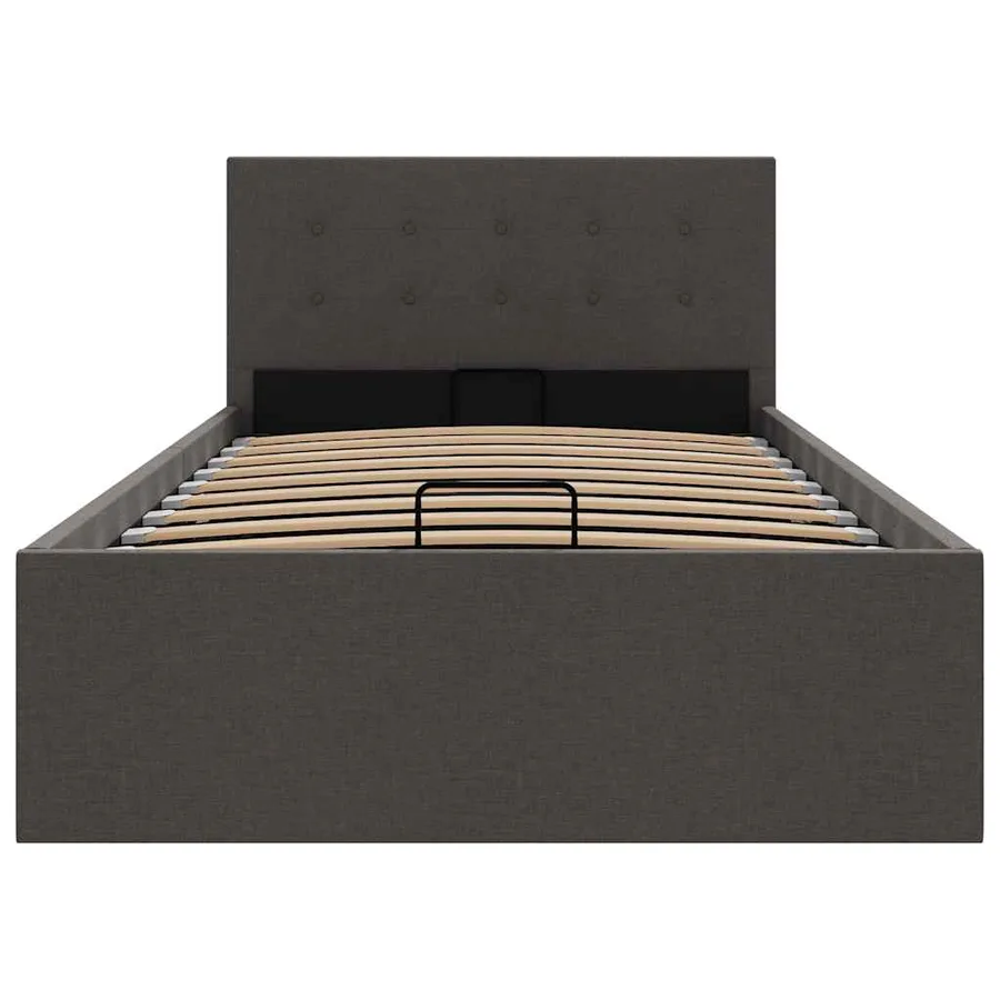 Cadre de lit à rangement hydraulique sans matelas 90x200 cm - 4