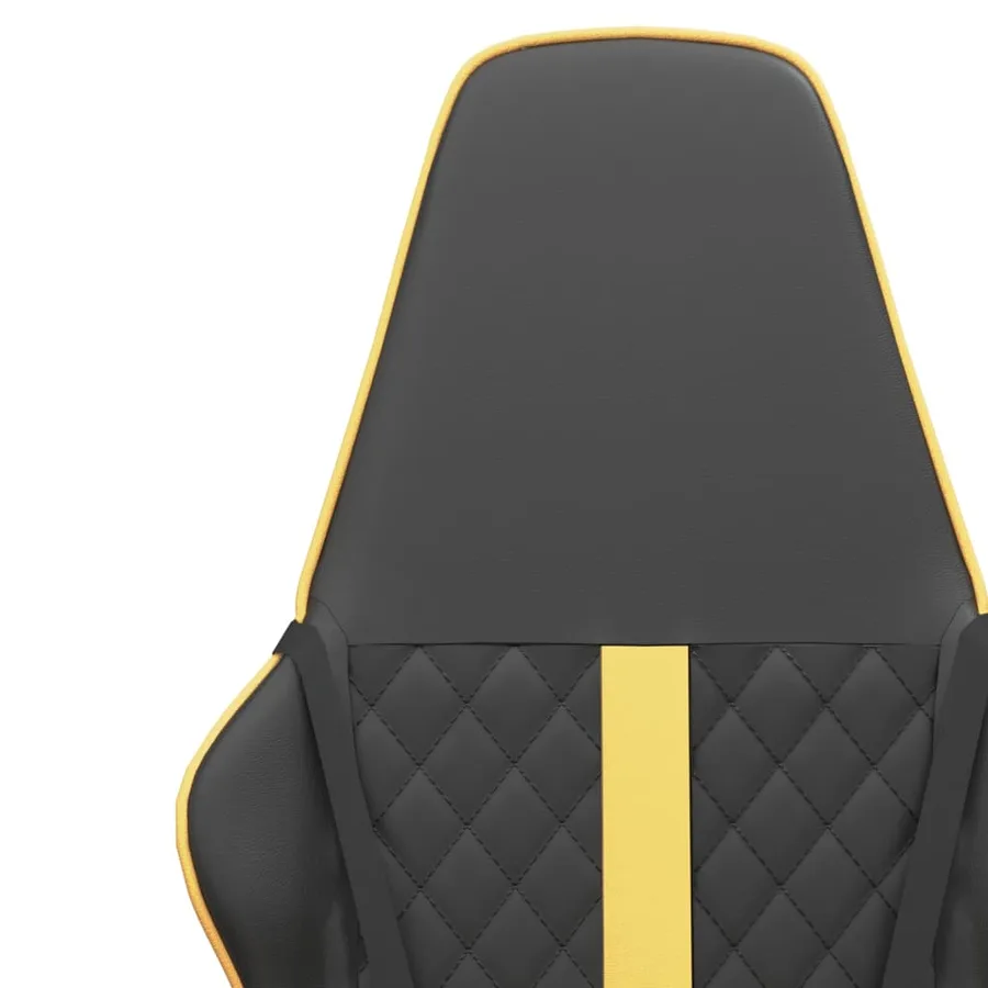 Chaise de jeu Noir et doré Similicuir - 11