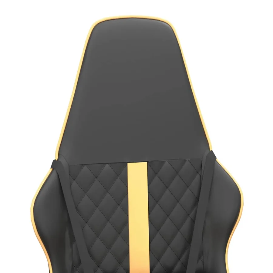 Chaise de jeu Noir et doré Similicuir - 9