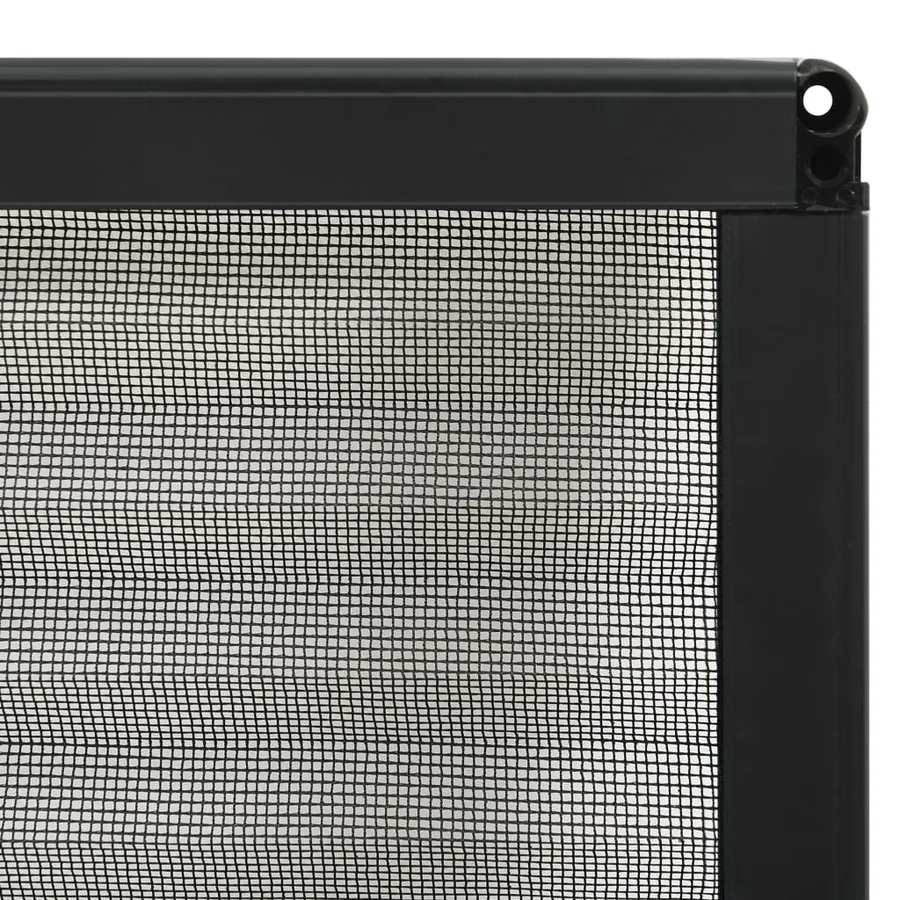 Moustiquaire plissée pour fenêtre Aluminium Anthracite 80x160cm - 6
