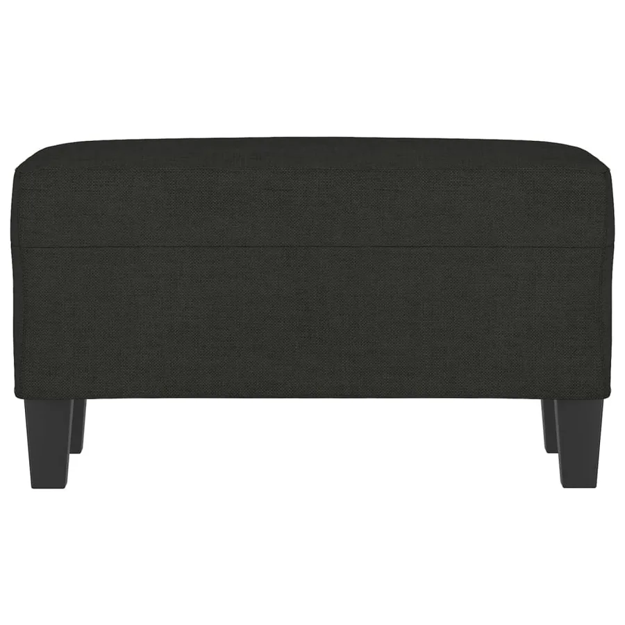 Banc Noir 70x35x41 cm Tissu - 3