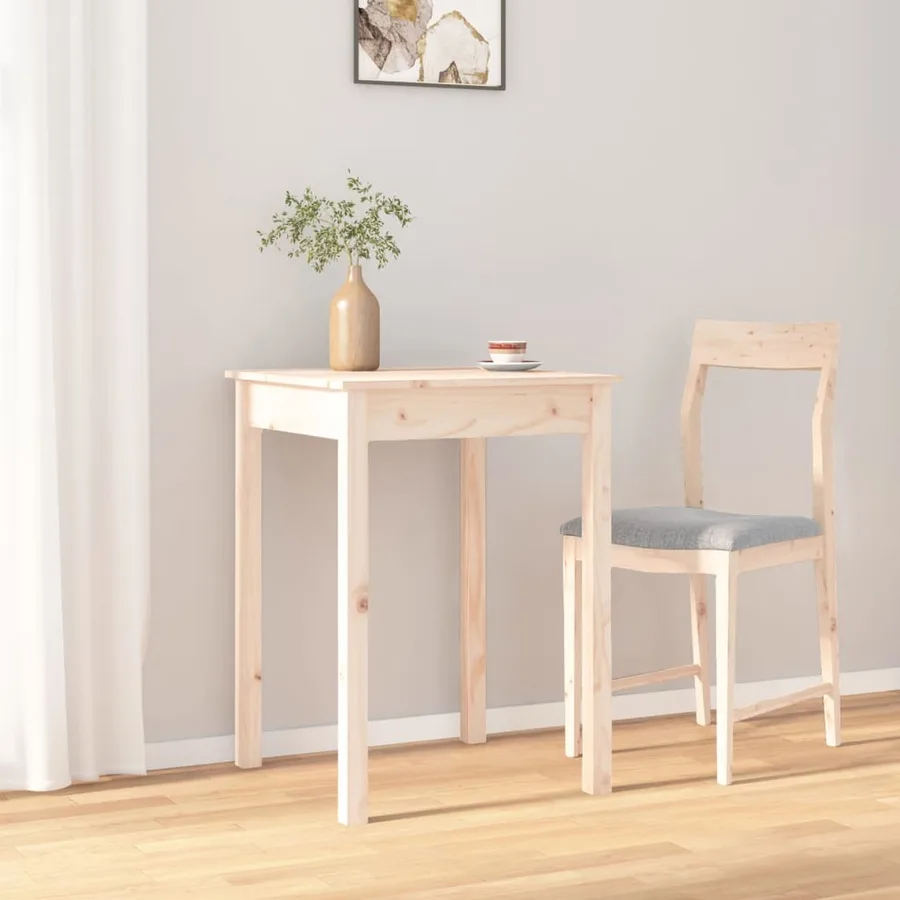 Table à manger 55x55x75 cm Bois massif de pin - 5