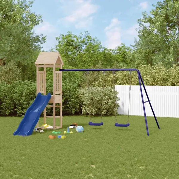 Aire de jeux d'extérieur bois de pin massif