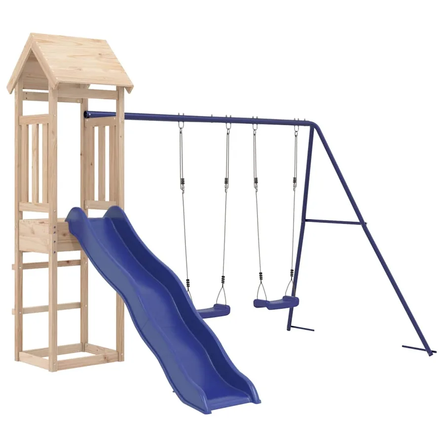 Aire de jeux d'extérieur bois de pin massif - 2