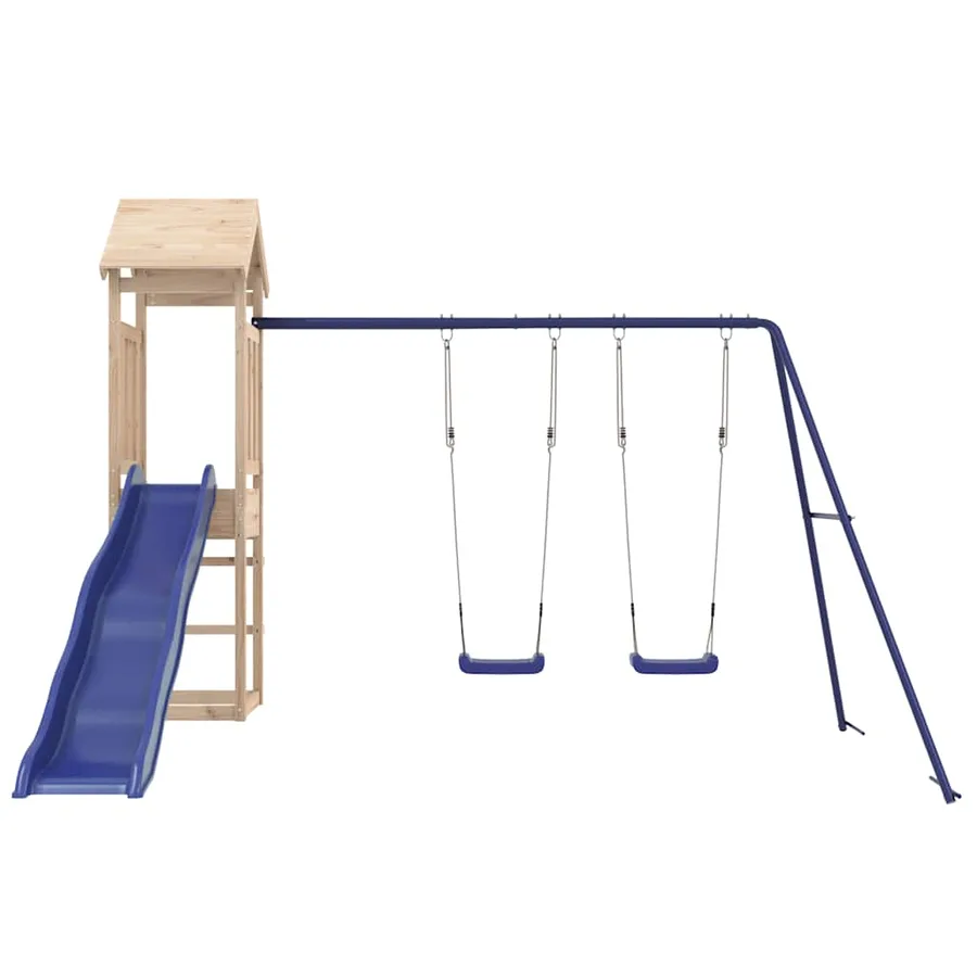 Aire de jeux d'extérieur bois de pin massif - 4