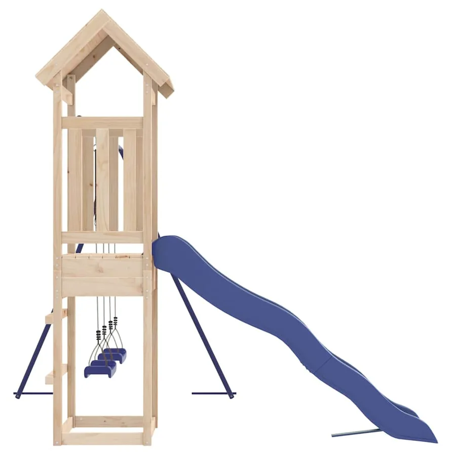 Aire de jeux d'extérieur bois de pin massif - 5