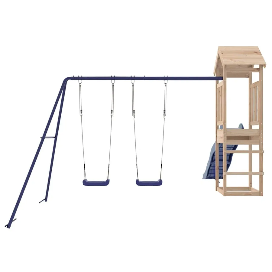 Aire de jeux d'extérieur bois de pin massif - 7