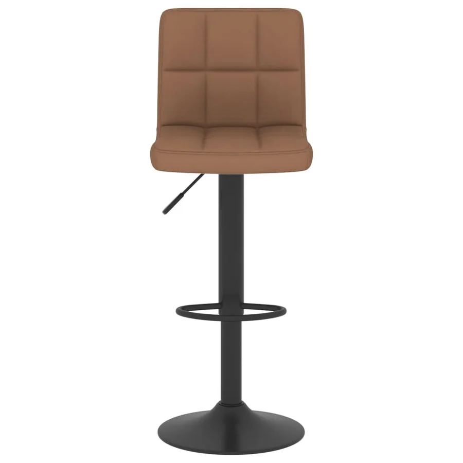 Tabourets de bar lot de 2 marron tissu - 4