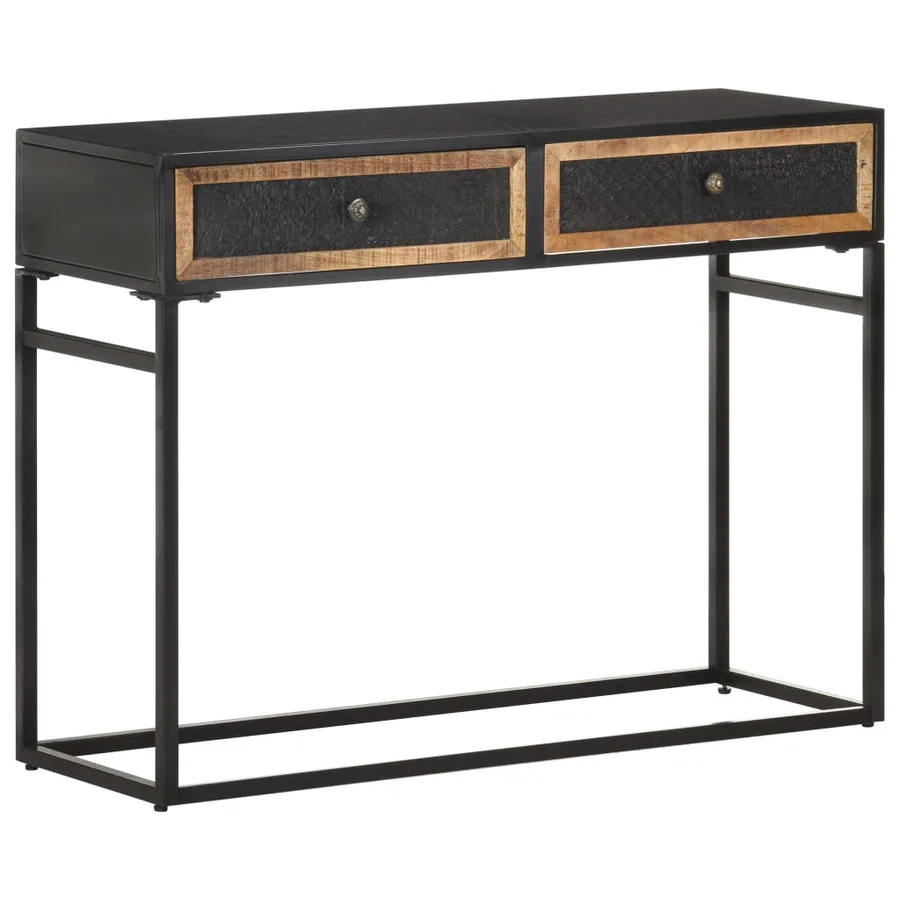 Table console 100x35x75 cm Bois de manguier massif - 10