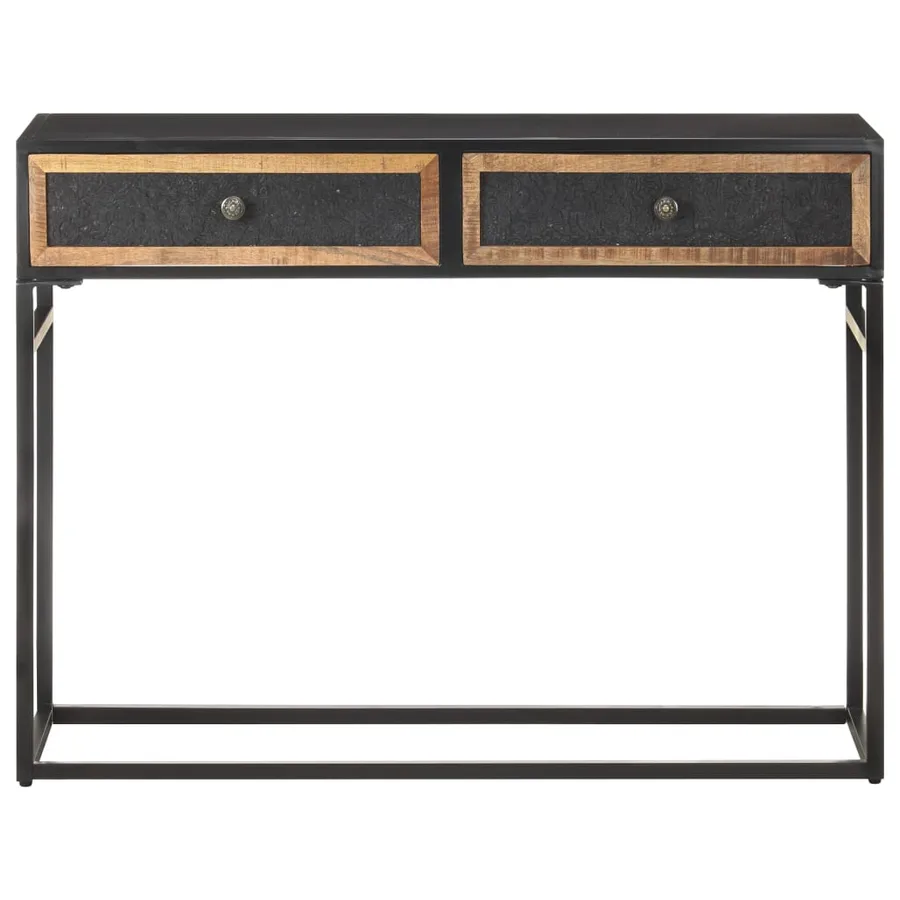 Table console 100x35x75 cm Bois de manguier massif - 2