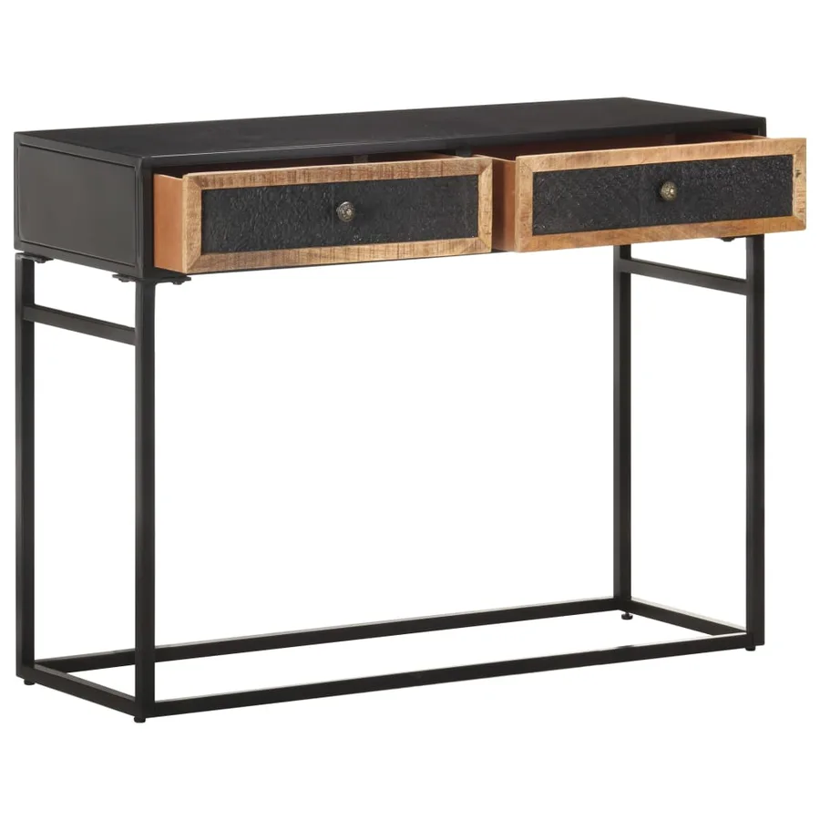 Table console 100x35x75 cm Bois de manguier massif - 3