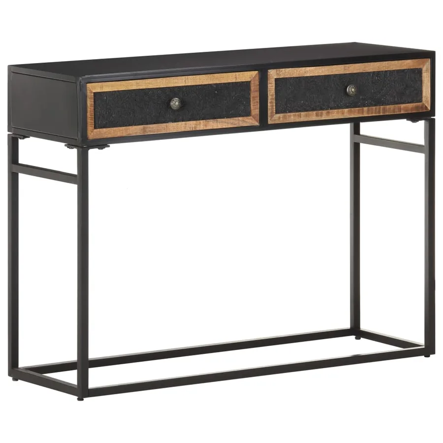 Table console 100x35x75 cm Bois de manguier massif - 7