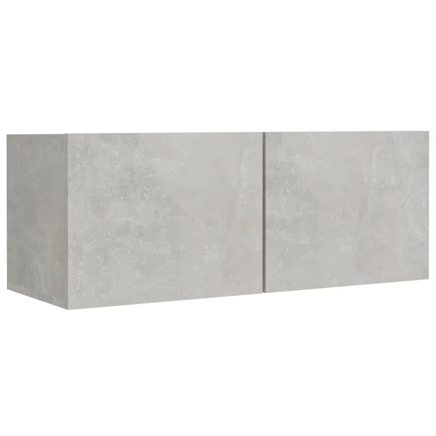 Ensemble de meubles TV 8 pcs Gris béton Bois d'ingénierie - 4