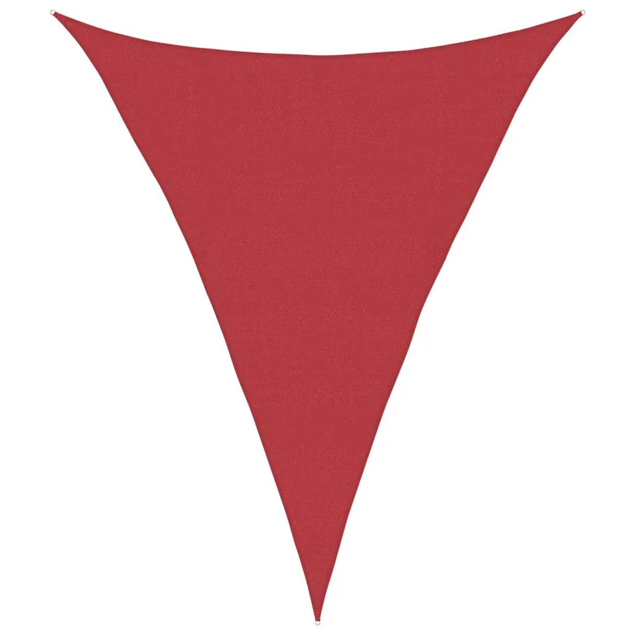 Voile d'ombrage 160 g/m² Rouge 4x5x5 m PEHD - 2