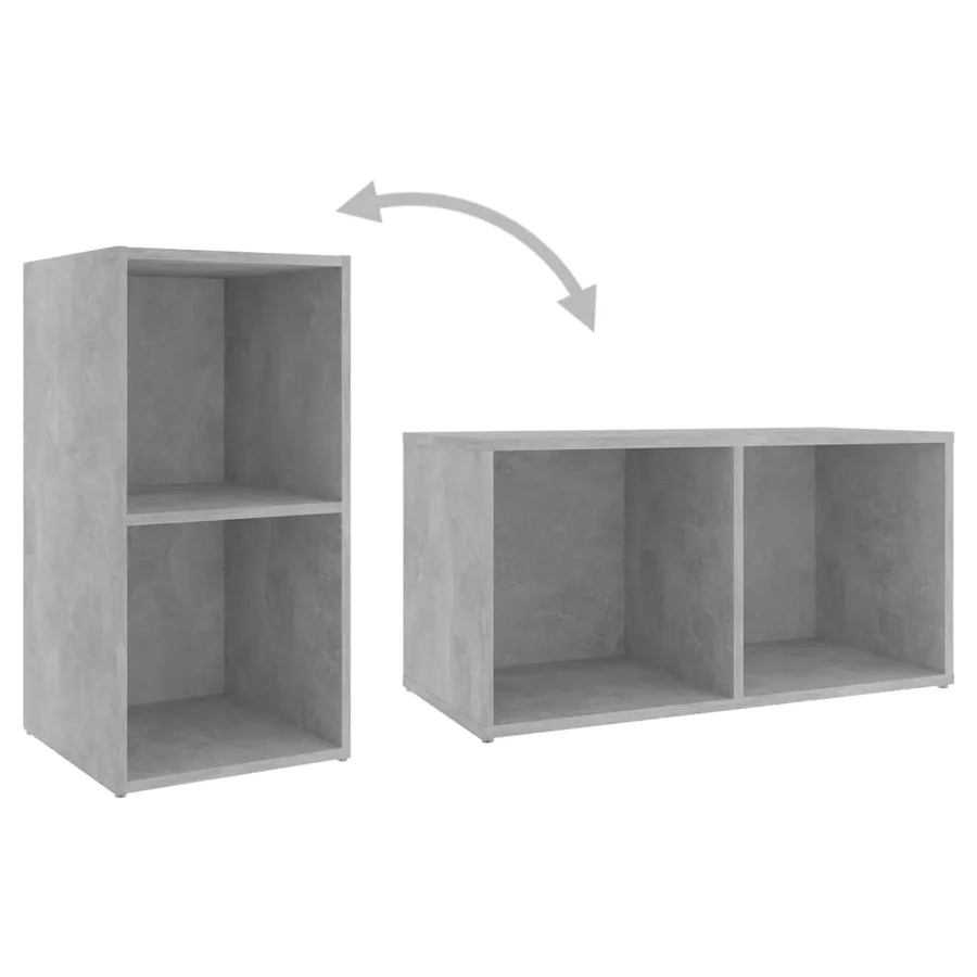 Ensemble de meubles TV 8 pcs Gris béton Bois d'ingénierie - 5