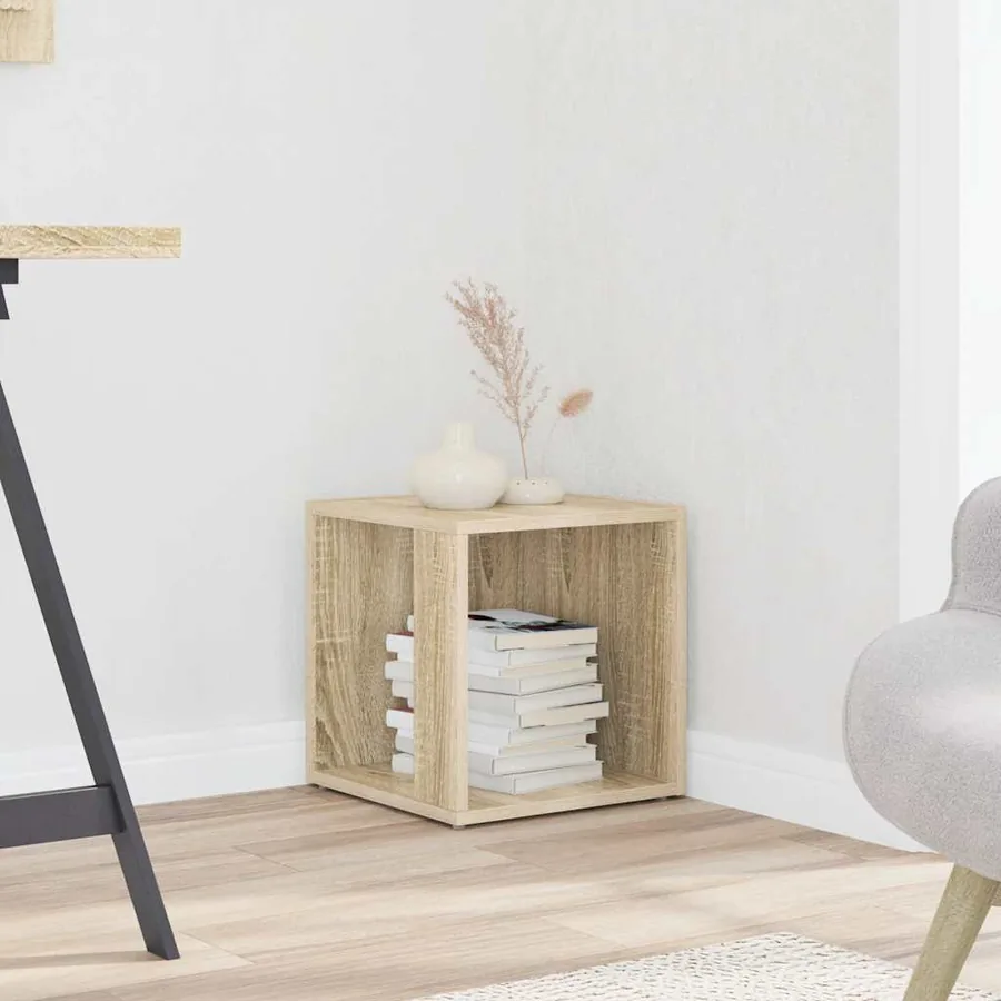 Table d'appoint Chêne sonoma 33x33x34,5 cm Aggloméré