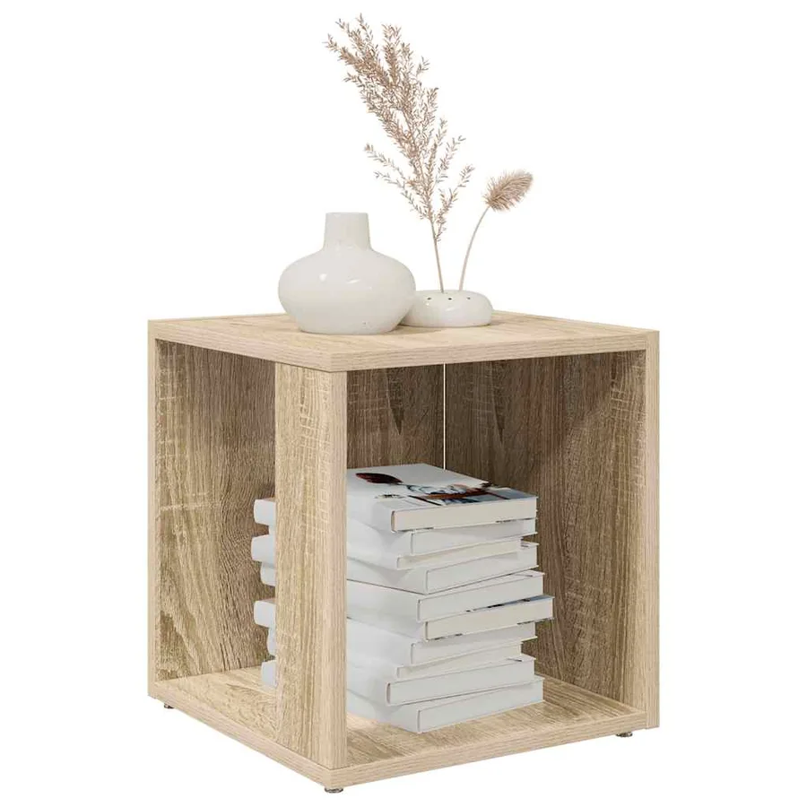 Table d'appoint Chêne sonoma 33x33x34,5 cm Aggloméré - 6