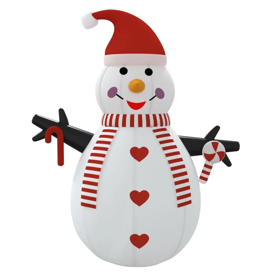 Bonhomme de neige gonflable avec LED 250 cm - 4