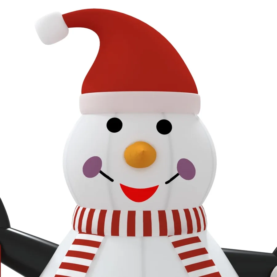 Bonhomme de neige gonflable avec LED 250 cm - 6