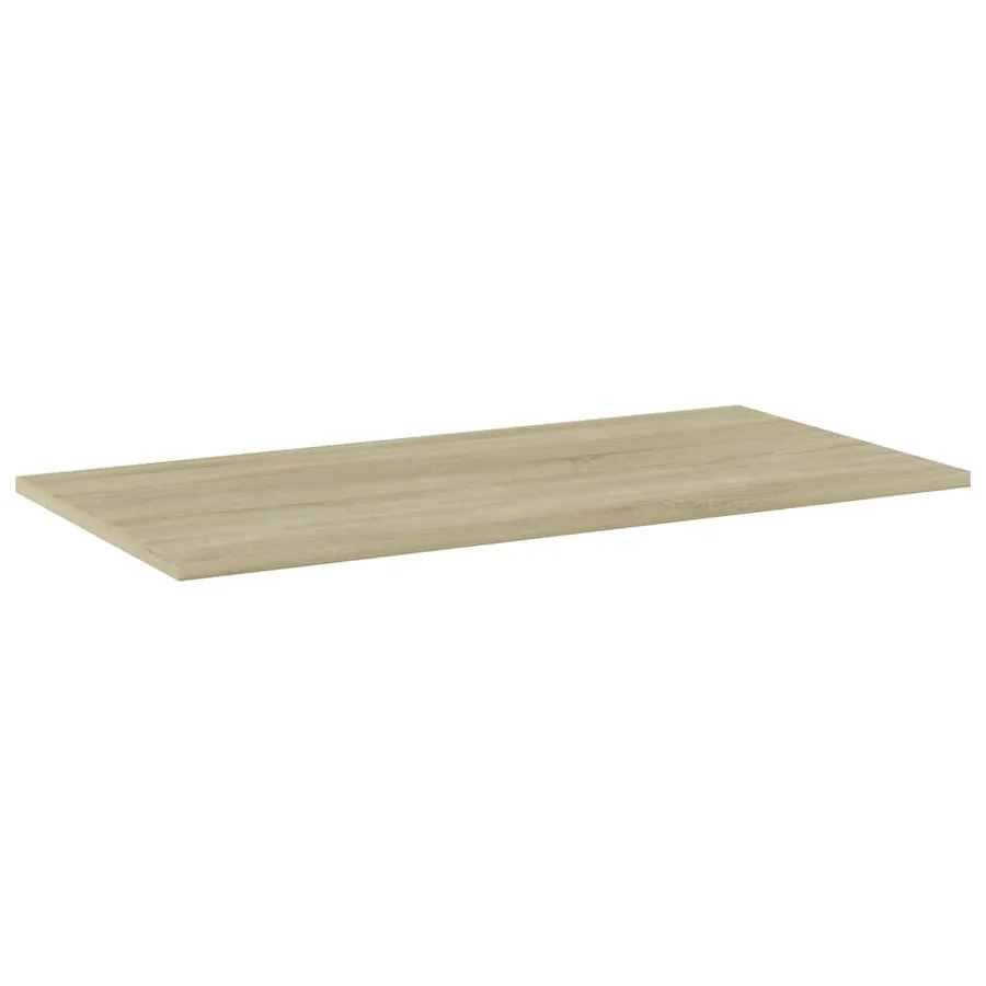 Panneau de bibliothèque 4pcs Chêne sonoma 80x40x1,5cm Aggloméré - 2