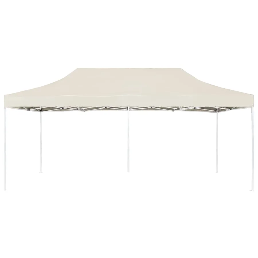 Tente de réception pliable Aluminium 6 x 3 m Crème - 2