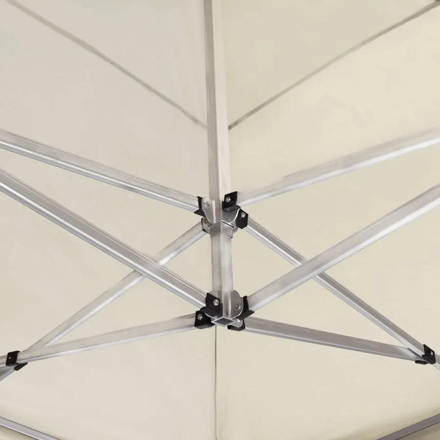 Tente de réception pliable Aluminium 6 x 3 m Crème - 7