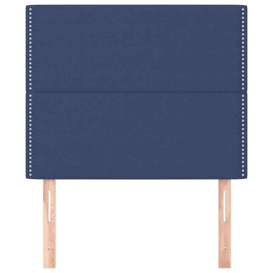 Tête de lit Bleu 90x5x118/128 cm Tissu - 3
