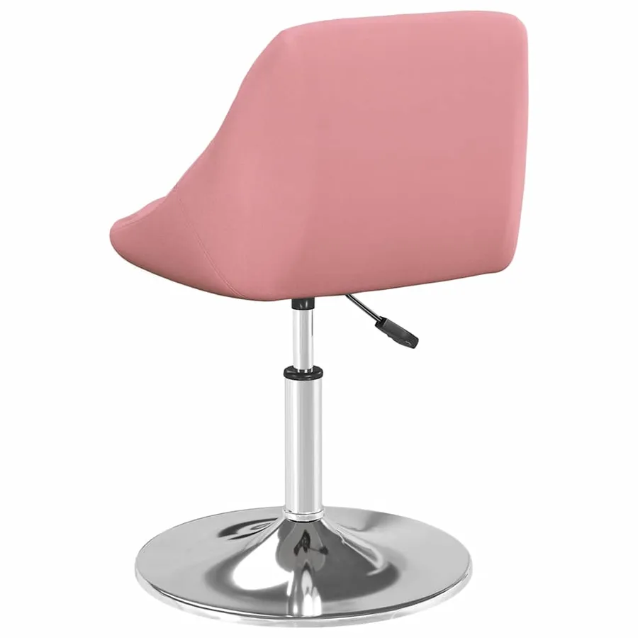 Chaises pivotantes à manger lot de 2 Rose Velours - 6